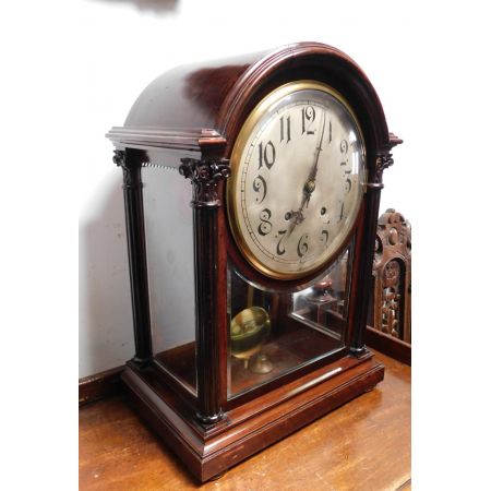 Deutsche Antike Mahagoni Winterhalder & Hoffmeir Uhr original