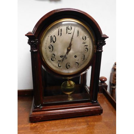 Deutsche Antike Mahagoni Winterhalder & Hoffmeir Uhr original