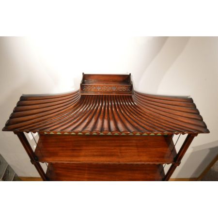 Georgianische antike Bücherregale Chinesischer Chippendale Stil 1920