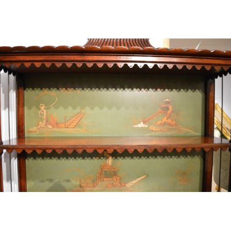 Georgianische antike Bücherregale Chinesischer Chippendale Stil 1920