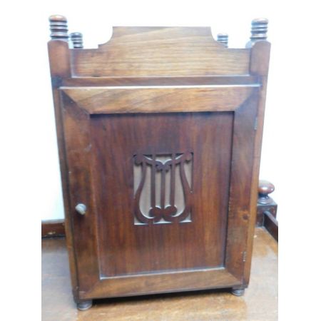 Original antike Wanduhr Nussbaum Uhr Deutsch 1900