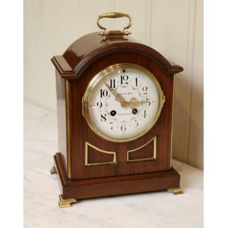 Edwardianische original antike Mahagoni Uhr schottisch ca 1900