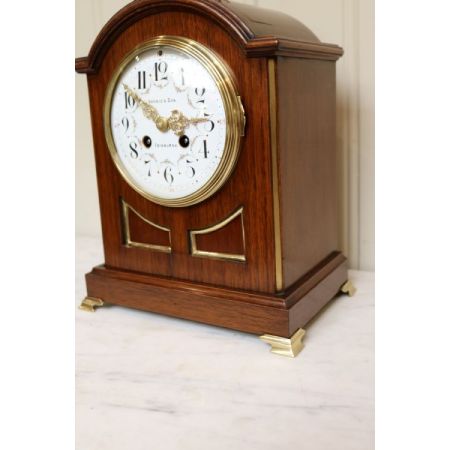 Edwardianische original antike Mahagoni Uhr schottisch ca 1900