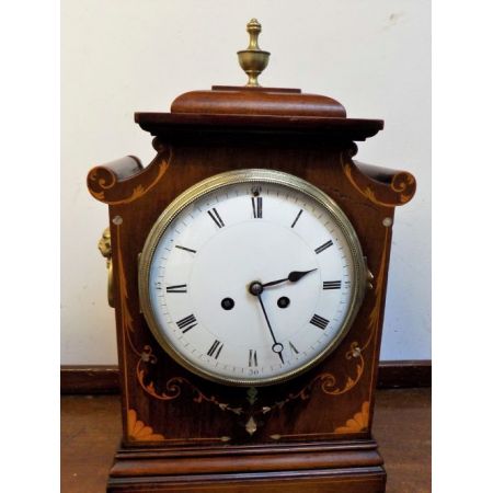 Französische Mahagoni Uhr Kaminuhr original antik 1900