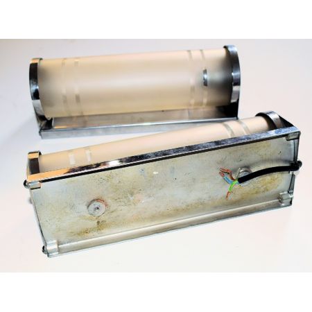 Feines Englisches Paar Art Deco Modernist Wandleuchten antik