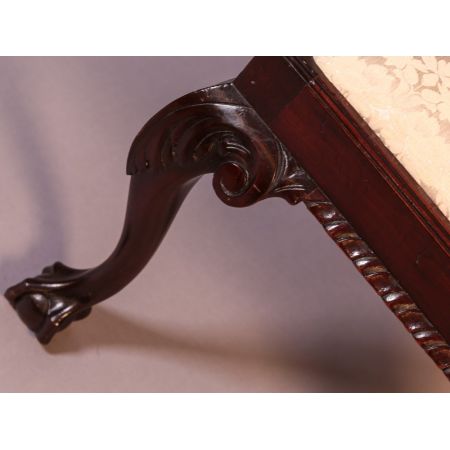 10 Stk original antike viktorianische Mahagoni Stühle Chippendale Style 1860