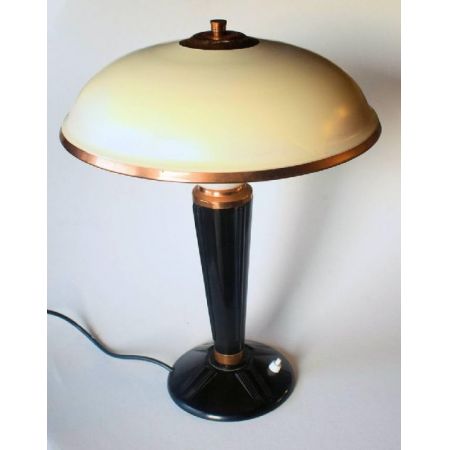 Herrliche antike Art Deco Tischlampe Eileen Gray Jumo Frankreich ca 1930