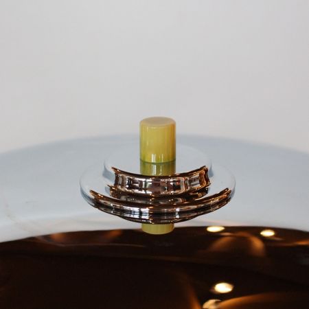 2 Stk original antike englische Art Deco Tischlampen Chrom Bakelit 1930