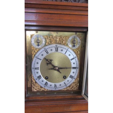 Original antike Winterhalder & Hofmeier Kaminuhr Eiche ca 1900