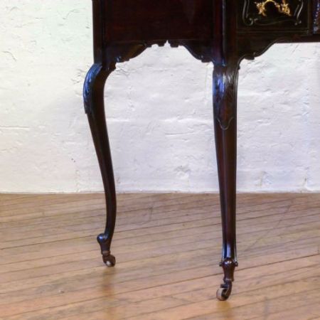 Edwardianischer englischer Mahagoni Schreibtisch original antik 1890