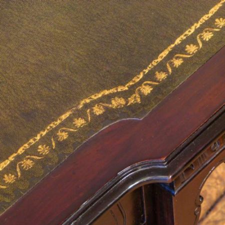 Edwardianischer englischer Mahagoni Schreibtisch original antik 1890