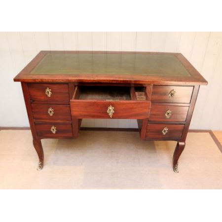 Feiner antiker viktorianischer Mahagoni Schreibtisch britisch 1850