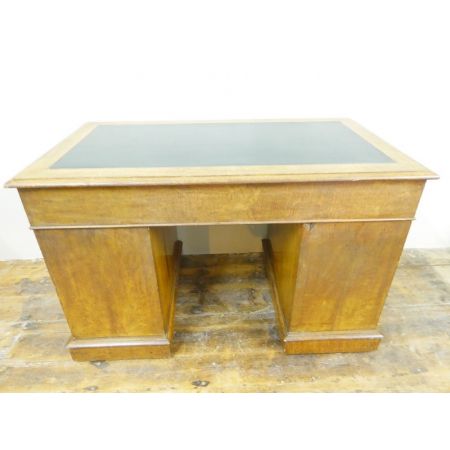 Ausgezeichneter Englischer viktorianischer antiker Eichen Schreibtisch 1880