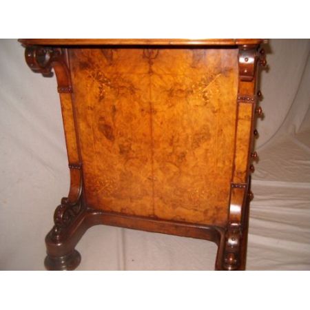 Original antiker Nussbaum Davenport Schreibtisch englisch 1870