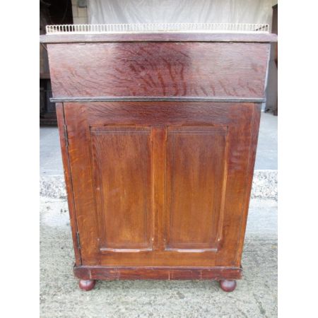 Attraktiver Antiker viktorianischer Davenport Schreibtisch Eiche englisch ca 1850