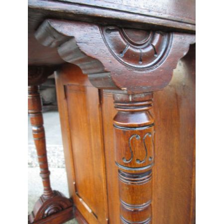 Attraktiver Antiker viktorianischer Davenport Schreibtisch Eiche englisch ca 1850