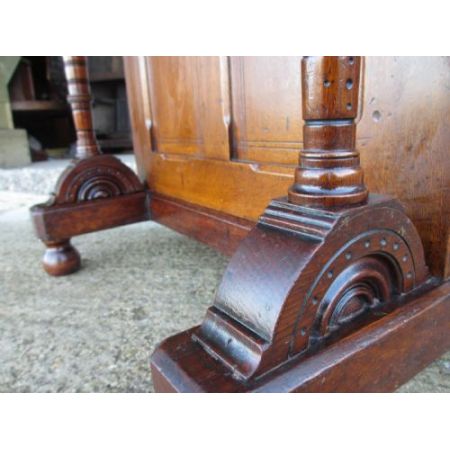 Attraktiver Antiker viktorianischer Davenport Schreibtisch Eiche englisch ca 1850