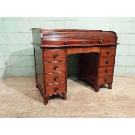 Original viktorianischer englischer Mahagoni Sekretär antik 1890