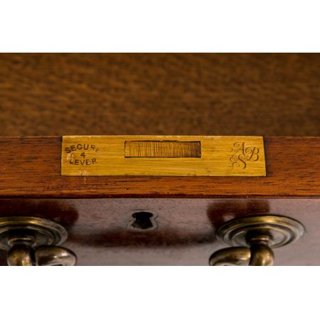 Englischer georgianischer Mahagoni Schreibtisch antik 1920