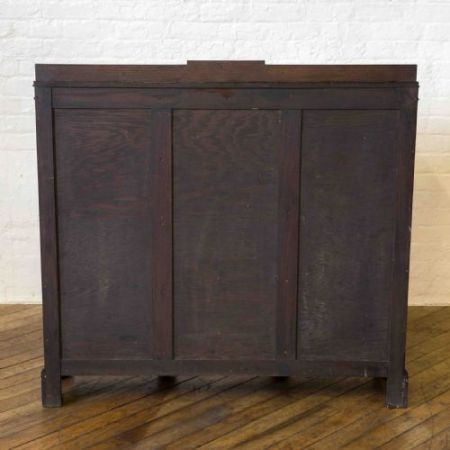 Original antiker englischer Eichen Bücherschrank 1920