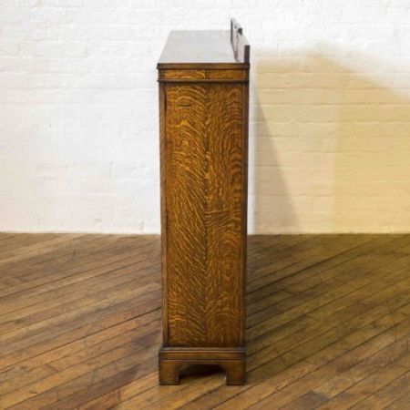 Original antiker englischer Eichen Bücherschrank 1920