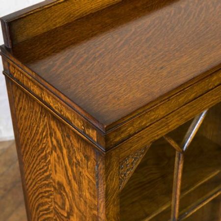 Original antiker englischer Eichen Bücherschrank 1920