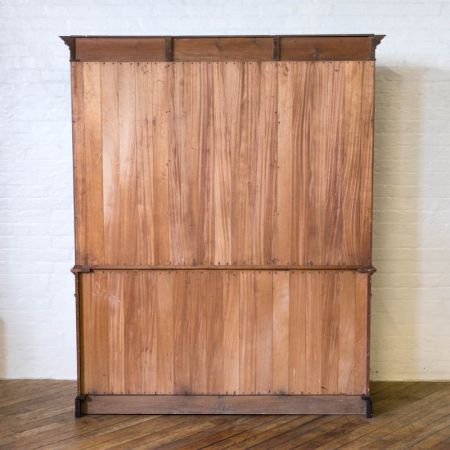 Edwardianischer Mahagoni Sheraton Revival Bücherschrank original antik 1890