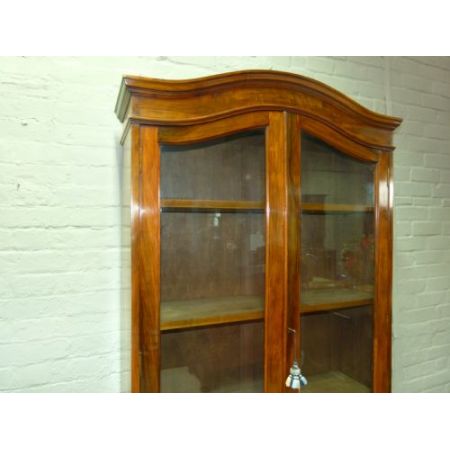 Fantastische antike Nussbaum Vitrine englisch ca 1900