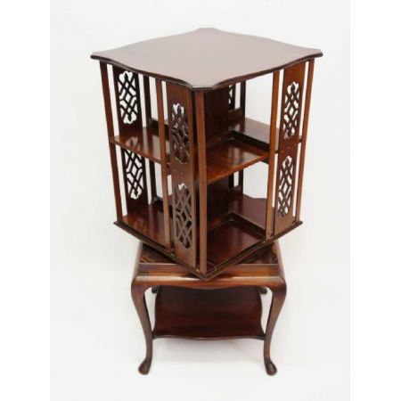 Edwardianisches Regency Revival Mahagoni Bücherregal original antik  