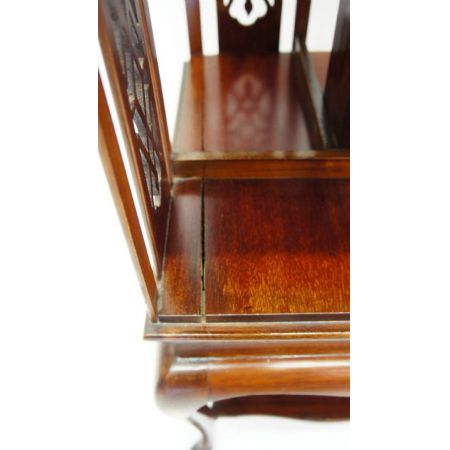 Edwardianisches Regency Revival Mahagoni Bücherregal original antik  