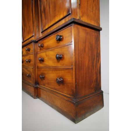 Großer original antiker georgianischer Mahagoni Bücherschrank ca 1800