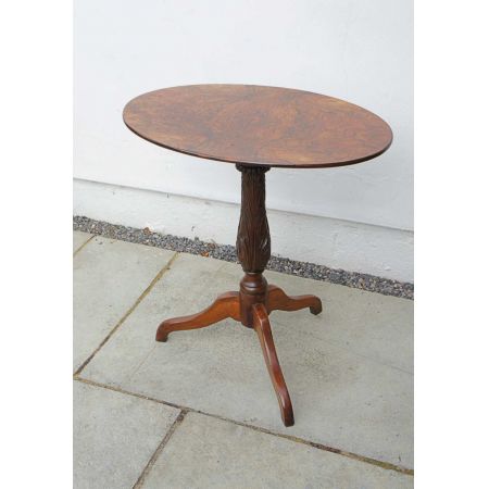 Viktorianischer englischer Nussbaum Beistelltisch Tisch original antik ca 1850