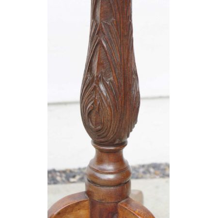 Viktorianischer englischer Nussbaum Beistelltisch Tisch original antik ca 1850