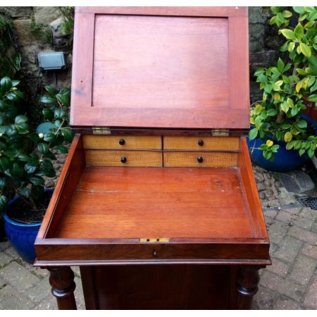 Einmaliger Regency Palisander Davenport Schreibtisch englisch ca 1800