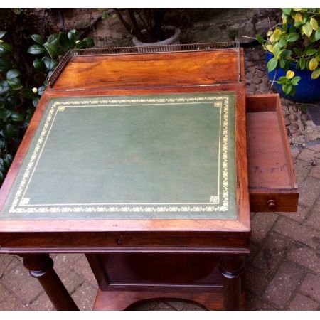 Einmaliger Regency Palisander Davenport Schreibtisch englisch ca 1800