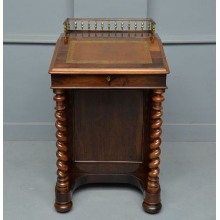 Original antiker Palisander Davenport Schreibtisch William IV 1835