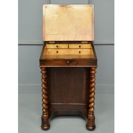 Original antiker Palisander Davenport Schreibtisch William IV 1835