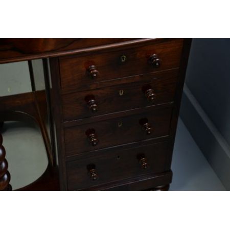 Original antiker Palisander Davenport Schreibtisch William IV 1835