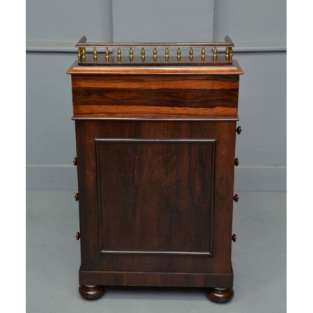 Original antiker Palisander Davenport Schreibtisch William IV 1835