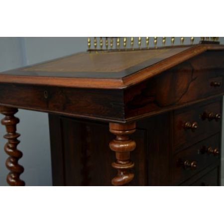 Original antiker Palisander Davenport Schreibtisch William IV 1835