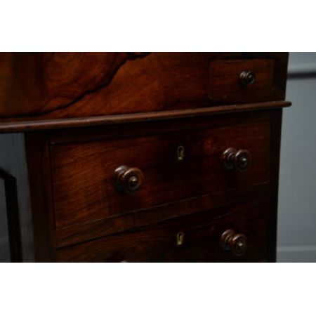 Original antiker Palisander Davenport Schreibtisch William IV 1835