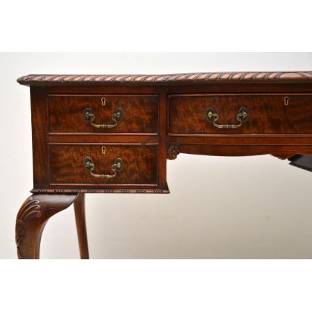 Fantastischer antiker Mahagoni Schreibtisch englisch 1890