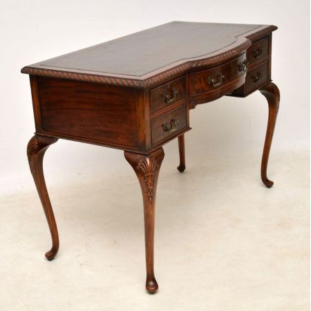 Fantastischer antiker Mahagoni Schreibtisch englisch 1890