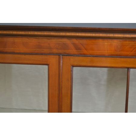 Antike original edwardianische Mahagoni Vitrine englisch ca 1900