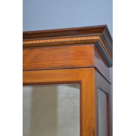 Antike original edwardianische Mahagoni Vitrine englisch ca 1900