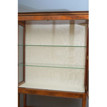 Antike original edwardianische Mahagoni Vitrine englisch ca 1900