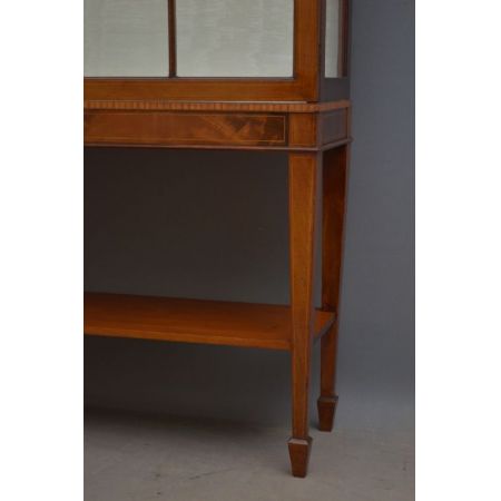 Antike original edwardianische Mahagoni Vitrine englisch ca 1900