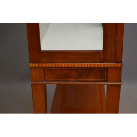Antike original edwardianische Mahagoni Vitrine englisch ca 1900