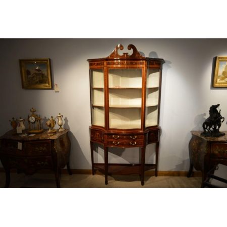 Original antike Mahagoni Vitrine englisch Maple & Co ca 1900