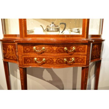 Original antike Mahagoni Vitrine englisch Maple & Co ca 1900